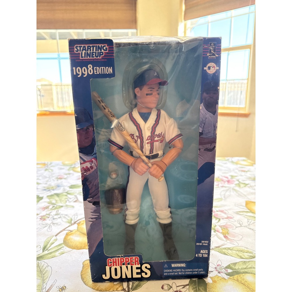 1998 Starting Lineup Chipper Jones Atlanta Braves 12 inch Action Figure Kenner